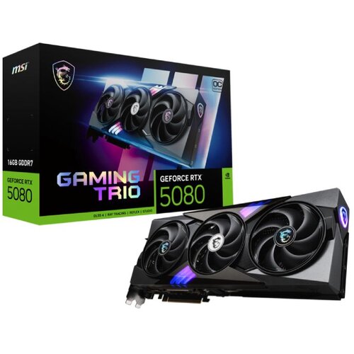 MSI nvidia geforce rtx 5080 16GB 256bit geforce rtx 5080 16G gaming trio oc grafička karta Slike