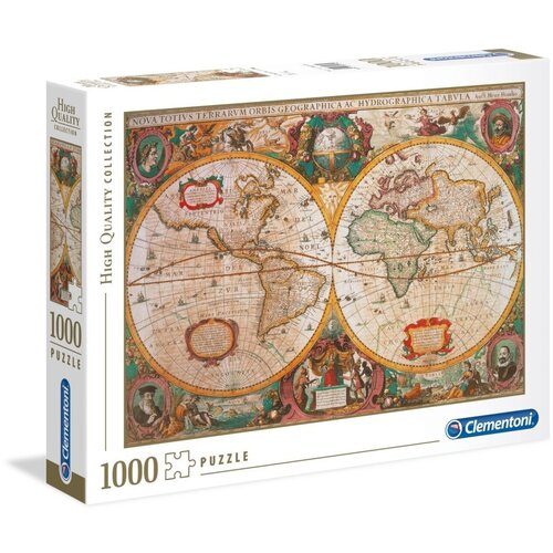 Clementoni Puzzle Mappa antica - Stari zemljevid - 1000 kosov (CLE31229), (21408059) Slike