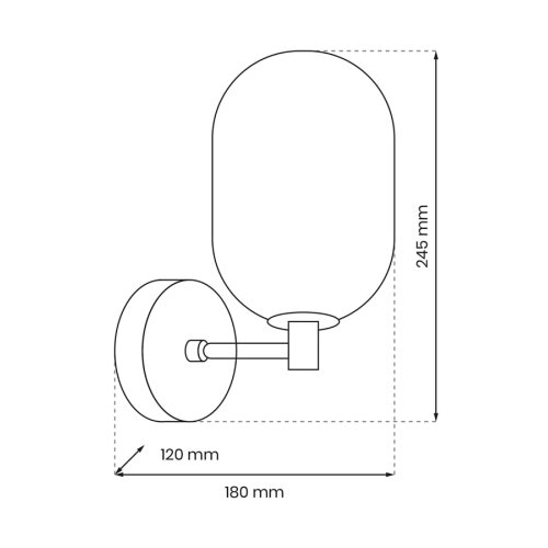  Zidna lampa ALIAS 1xG9/8W/230V zlatna Slike