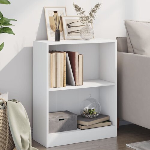 Furnova Knjižna omara bela 60x24x76 cm konstruiran les, (21932604) Slike