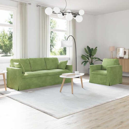  Set sofe 2 pcs Svijetlo zelena 198 x 78 x 80 cm Bar&scaron;un Cijene