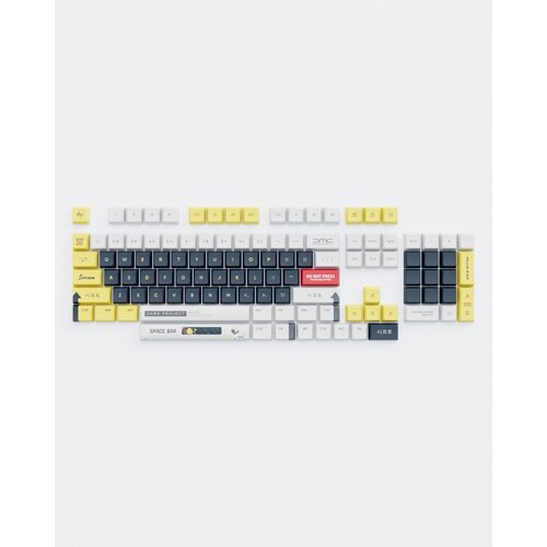 Dark Project - KS-2036 PBT Keycaps (ENG | White/Yellow), (20850145) Cene