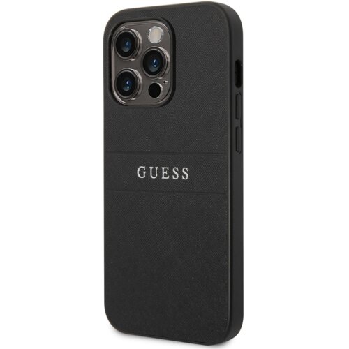 Guess GUHCP14MPSASBBK usnjen ovitek za iPhone 14 Pro Max - črn Slike