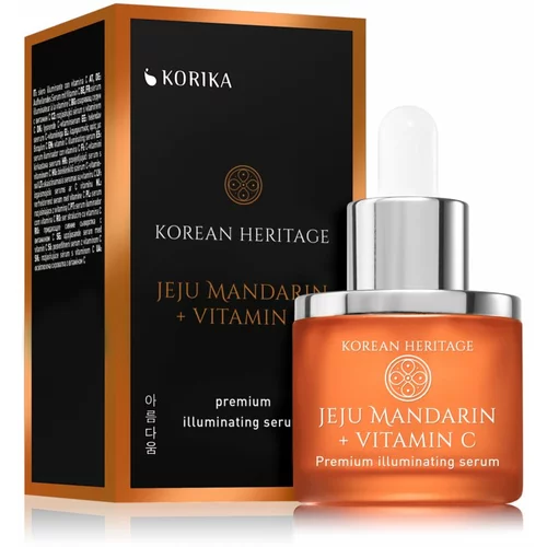 KORIKA Korean Heritage Jeju Mandarin + Vitamin C Premium Illuminating Serum serum za lice (posvjetljujući) s vitaminom C 30 ml