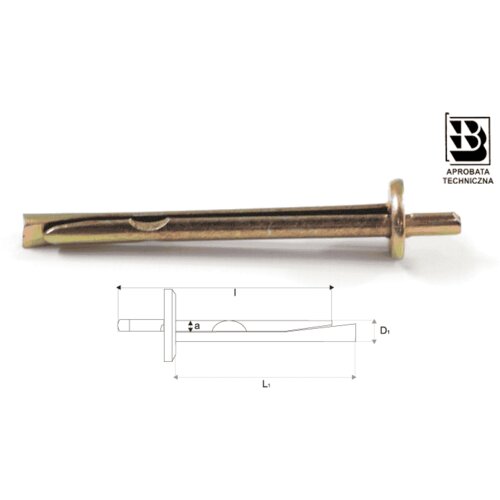  Čelična tipla udarna s iglom 6x65 100/1 Stalco Slike