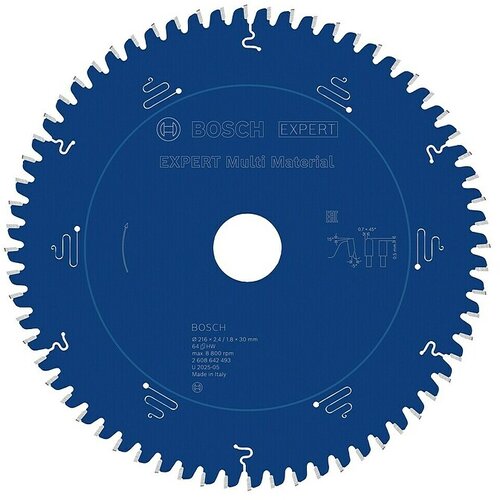 Bosch Expert List krožne žage (216 mm, &Scaron;tevilo zobcev: 64 kos, &Scaron;irina reza: 2,4 mm) Cene
