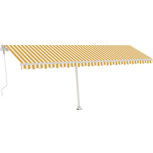  Automatska tenda sa senzorom LED 600 x 300 cm žuto-bijela Slike