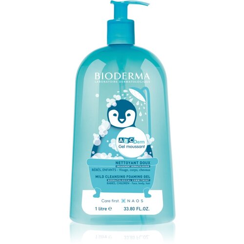 Bioderma abcderm gel moussant nežen čistilni gel 1000 ml za otroke Slike