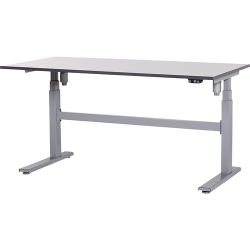 eurokraft pro Delovna miza z električno nastavitvijo višine, bela HPL-plošča, nosilnost 200 kg, ŠxG 1200 x 800 mm Cene