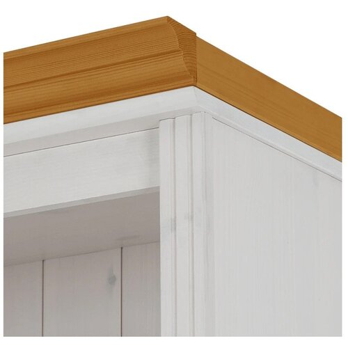 St&amp;oslash;raa Bel regal iz masivnega bora 74x223x37 cm Anita &amp;ndash; Slike