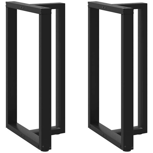  Noge za barsko mizo v obliki črke T, 2 kosa, črne, 60x35x(100-101) cm, jeklo, (22123663) Cene