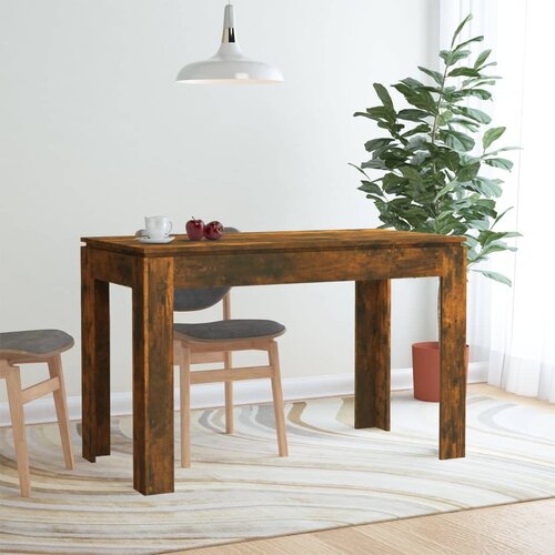 VidaXL blagovaonski stol boja dimljenog hrasta 120 x 60 x 76 cm drveni Slike