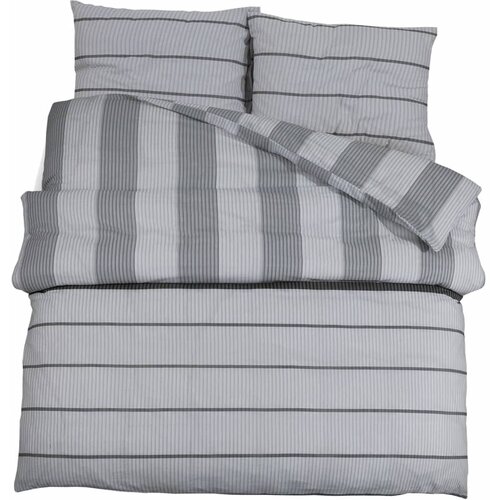 Maison Chic Komplet posteljnine - Posteljnina siva 220x240 cm bombaž, (21786926) Cene