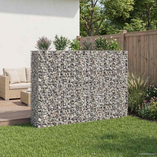 Gabionski uzdignuti krevet 3 pcs Srebrno 250 x 50 x 150 cm Cene