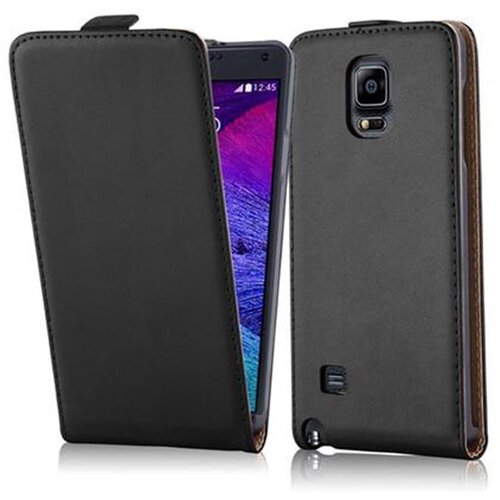 Cadorabo Ohi&scaron;je, združljivo z Samsung Galaxy NOTE 4 v kaviar črna - Za&scaron;čitni ovitek v obliki flipa iz gladkega umetnega usnja, (20558931) Cene