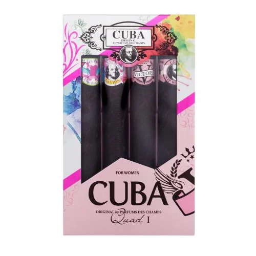 Cuba Quad I Set toaletna voda Heartbreaker 35 ml + toaletna voda La Vida 35 ml + toaletna voda Victory 35 ml + toaletna voda VIP 35 za ženske