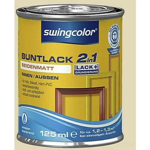 SWINGCOLOR Barvni lak 2v1 Swingcolor (slonokoščene barve, svilnato mat, 125 ml)