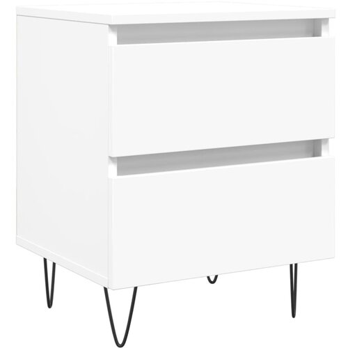 Maison Chic Nočna omarica - Nočna miza bela 40x35x50 cm inženirski les, (21689545) Cene