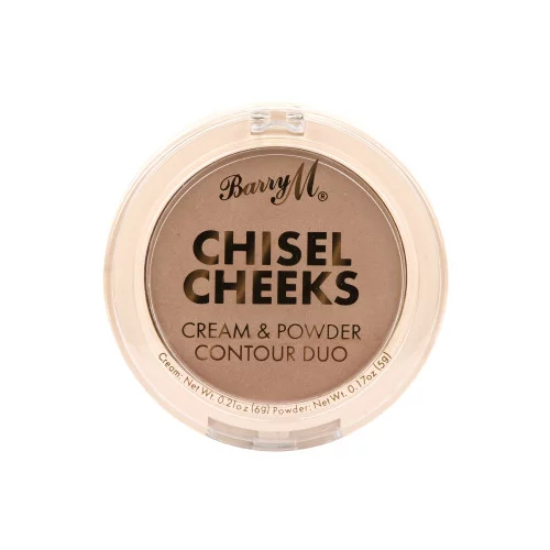Barry M set za oblikovanje obraznih potez - Chisel Cheeks Cream & Powder Contour Duo - Light