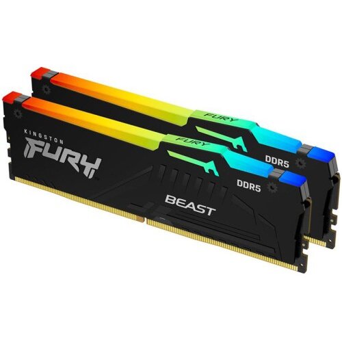 Kingston Fury Beast 16GB (2x8GB) 6000MT/s DDR5 CL36 EXPO KF560C36BBEAK2-16 RGB ram pomnilnik Cene