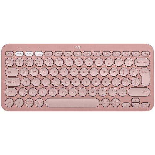 Logitech K380s Bluetooth Pebble Keys 2 US roze tastatura Slike