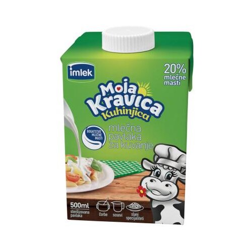 Imlek Pavlaka za kuvanje Moja kravica 20%mm, 500ml Slike