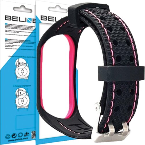 Beline pa&amp;scaron;ček za &amp;scaron;portno uro mi band 7 črn in roza, (21969536) Slike