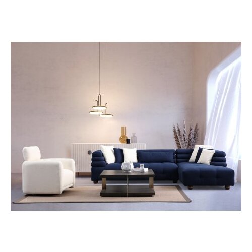 Atelier Del Sofa ugaona garnitura boston right night blue Cene