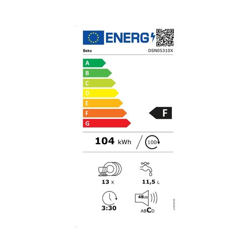Beko DSN05310X ma&amp;scaron;ina za pranje sudova Slike