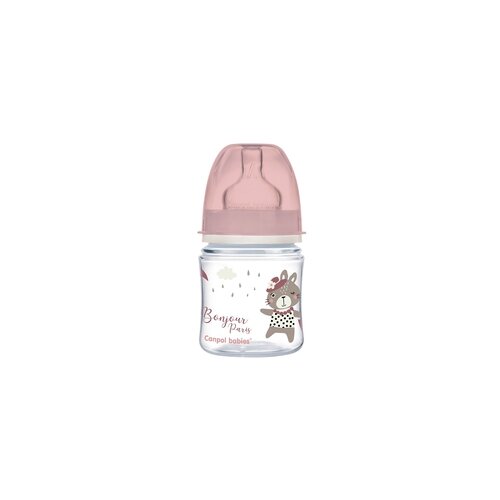 Canpol Babies Flasica 120Ml široki vrat, Pp - Bonjour Paris 35/231 Pink Cene