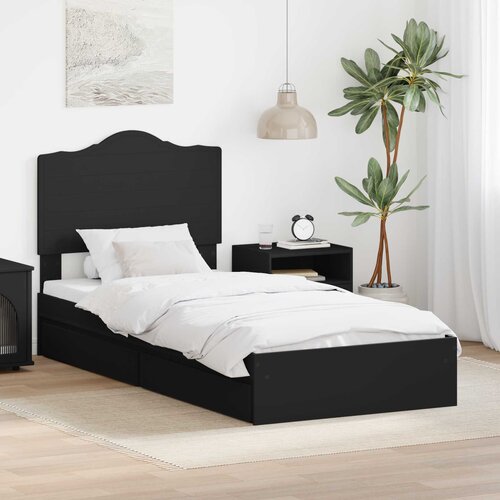  s od storage Podesivo Crna 90 x 190 cm Konstruirano drvo Cijene