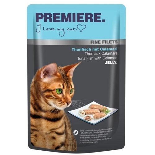 Premiere Cat Fine Filets Tunina/Lignji 100g vrečka Cene