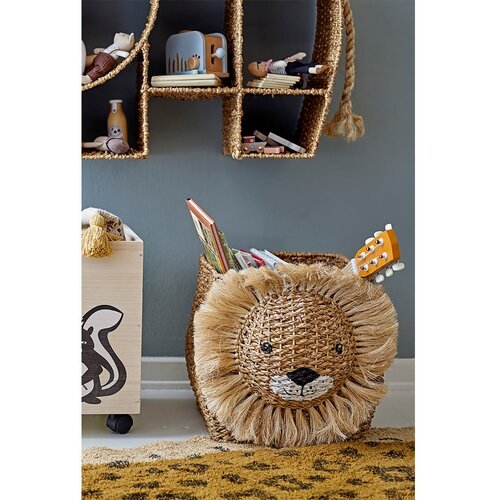 Bloomingville Mini Otro&amp;scaron;ka &amp;scaron;katla za shranjevanje iz protja v naravni barvi 52x32x36 cm Harrison &amp;ndash; Slike