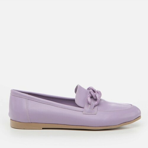 Yaya by Hotiç Loafer Shoes - Purple - Flat Cene