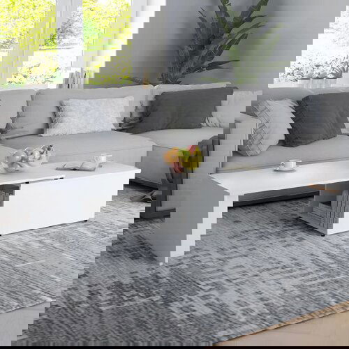 Furnova Klubska mizica bela 150x50x35 cm iverna plo&amp;scaron;ča, (21915213) Slike