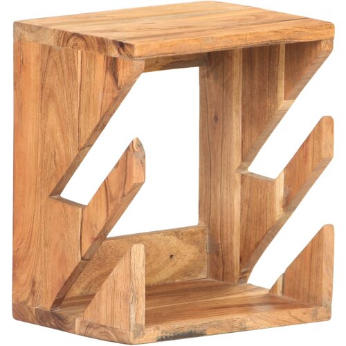 VidaXL Zidni držač za skateboarde 25 x 20 x 30 cm masivno drvo manga Slike