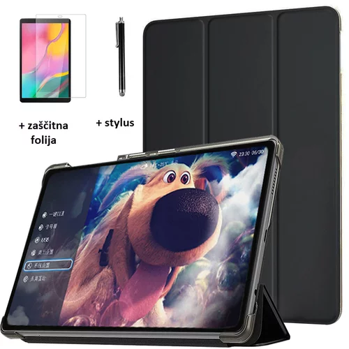 Ovitek / etui / zaščita Smart za Samsung Galaxy Tab A 10.1 (2019) - črni (+ zaščitna folija in pisalo)