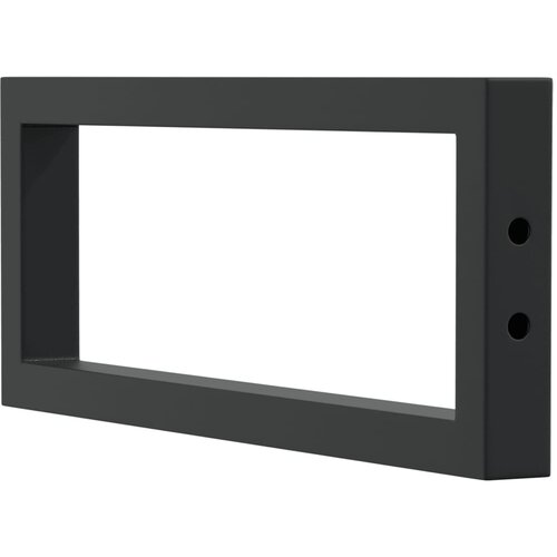  Nosači polica za umivaonik 2 kom crni pravokutni čelični Crna 15 x 40 cm Slike