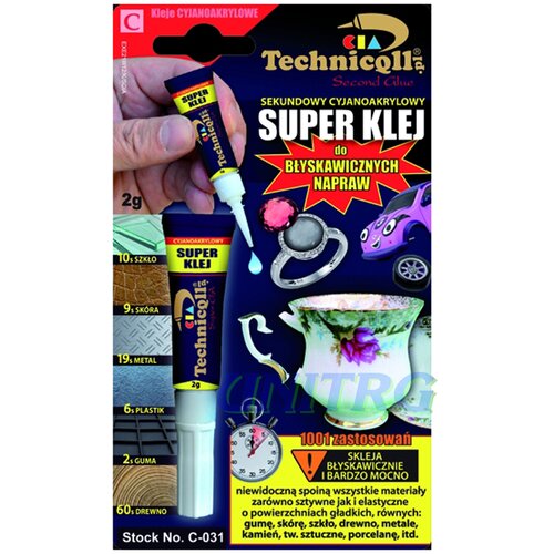 Technicqll C-031 Ljepilo Cijanoakrilatno SUPER 2g Slike