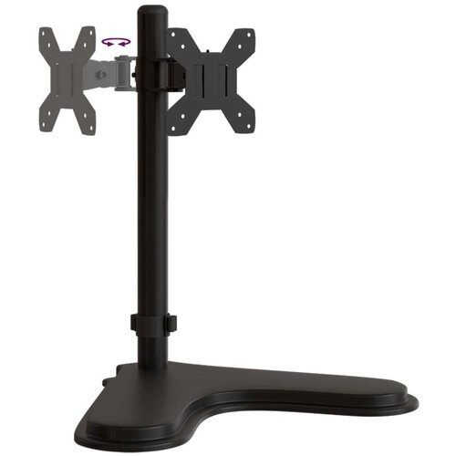 VidaXL Nosač za monitor crni čelični VESA 75/100 mm Slike