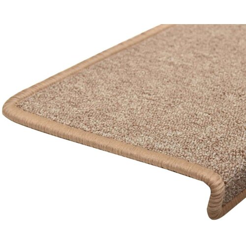  Tepisi za stepenice 15 kom 65x21x4 cm svjetlosmeđi Slike