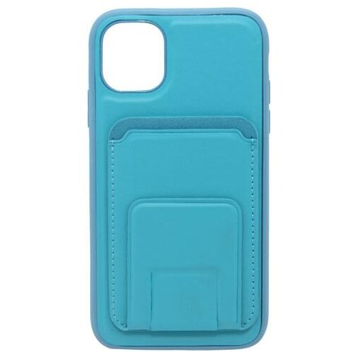  Maska za telefon LEATHER MAGSAFE WALLET za Iphone 11, Svetloplava Cene