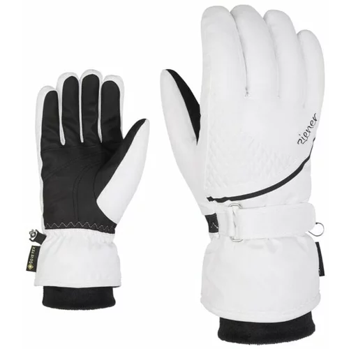 Ziener Kiana GTX + Gore Plus Warm Lady White 8 Skijaške rukavice