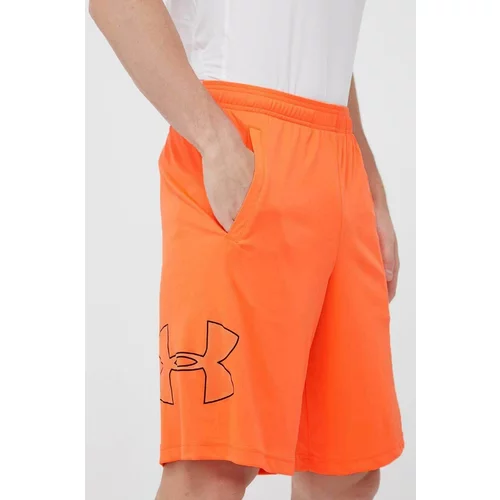 Under Armour Kratke hlače za vadbo oranžna barva