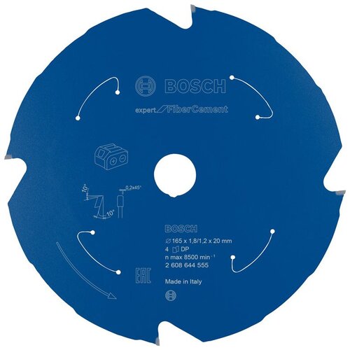 Bosch Expert for Fibre Cement list kružne testere za akumulatorske testere 165x1.8/1.2x20 T4 2608644555 Cene