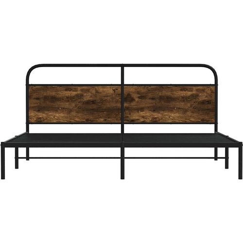 VidaXL metalni okvir kreveta bez madraca boja hrasta 200x200 cm Slike
