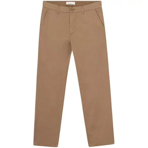 KnowledgeCotton Apparel Chino hlače 'BIRCH' svetlo rjava