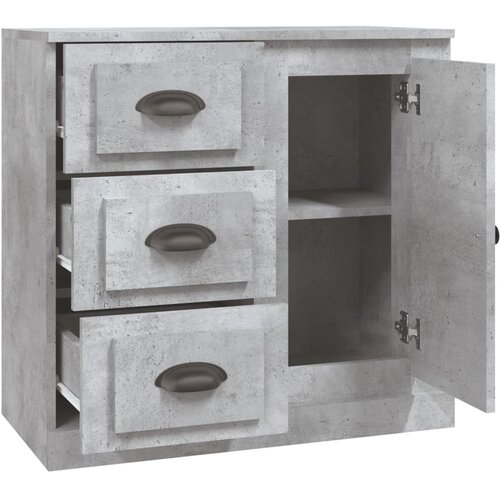  Komoda siva boja betona 70x35,5x67,5 cm od konstruiranog drva Slike