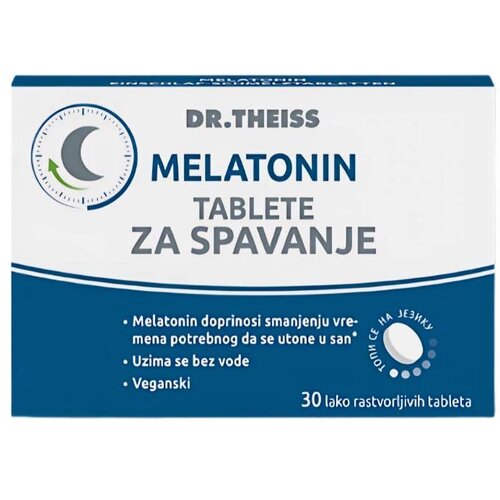 Dr. Theiss tablete na bazi melatonina skraćuju vreme uspavljivanja melatonin, 30 tableta Cene