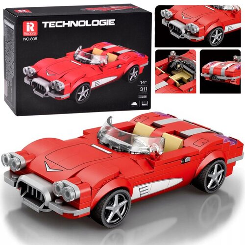  Tehnički blokovi Retro automobil CRVENI KABRIOLET iz 1950-ih 311 dijelova ZA5790 Cijene